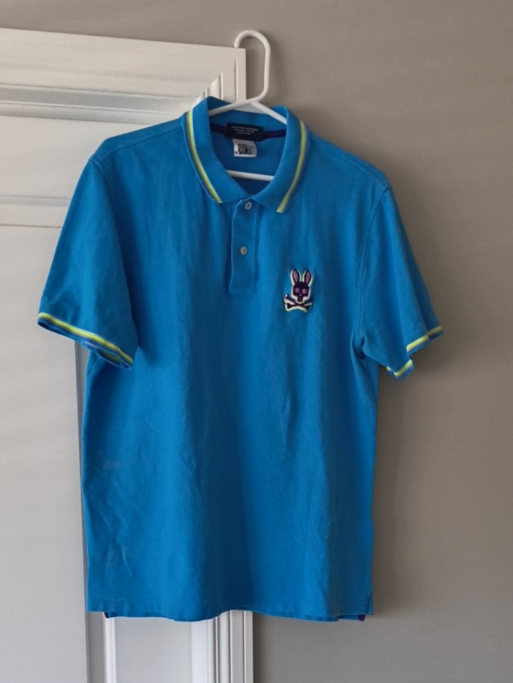 Psycho Bunny Blue Short-Sleeve Polo Shirt